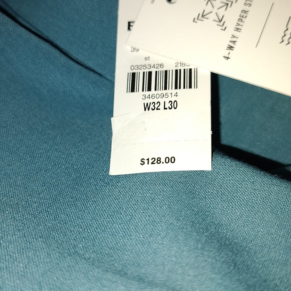 Express Mens Extra Slim  Wool-Blend Modern Tech Teal Suit Pants Size 32x30 - Picture 8 of 8